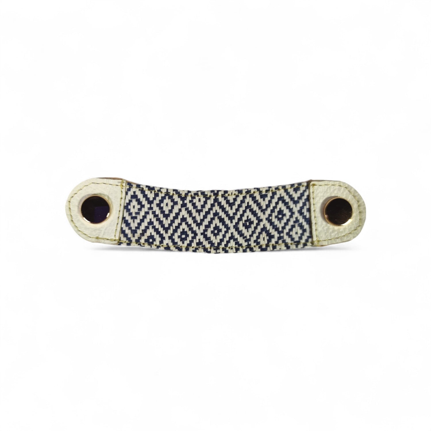 Detalle Antifaz tejido porcelana / azul