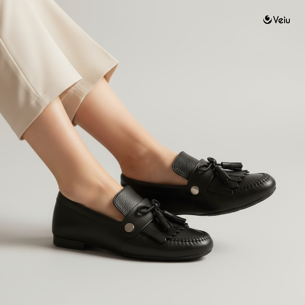 Dualé Alma esencia Flecos + moño - Negro