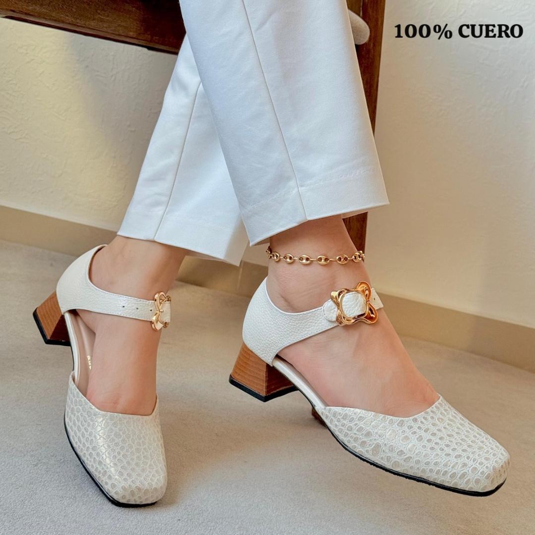 ADORACIÓN ZAPATOS DE TACON EN CUERO